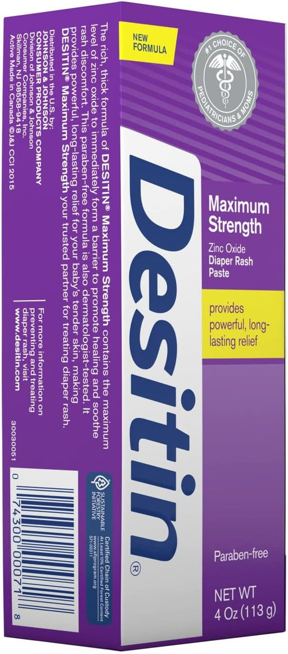 Desitin Maximum Strength Diaper Rash Paste (4.8 oz., 3 pk.)