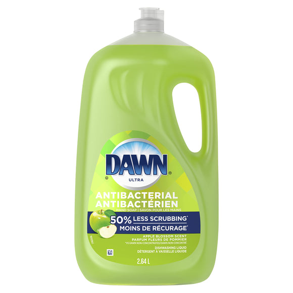 Dawn Ultra Antibacterial Hand Soap, Dishwashing Liquid Dish Soap, Apple Blossom Scent (90 fl. oz.)
