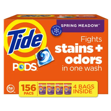 LI-Tide PODS Laundry Detergent Pacs, Spring Meadow, 156 ct.