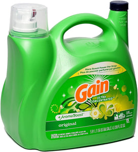 Gain + AromaBoost Ultra Concentrated Liquid Laundry Detergent, Original (146 loads, 200 fl. oz.)